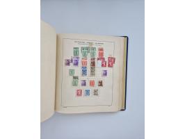 1850/1960(ca.), interessante ungebrauchte/postfrische und gestempelte Partie mit einigen Briefen, dabei Schaubek-Album ab Alt