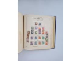 1850/1960(ca.), interessante ungebrauchte/postfrische und gestempelte Partie mit einigen Briefen, dabei Schaubek-Album ab Alt