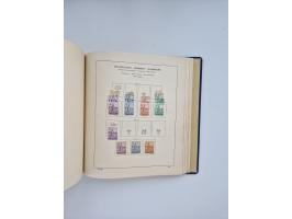 1850/1960(ca.), interessante ungebrauchte/postfrische und gestempelte Partie mit einigen Briefen, dabei Schaubek-Album ab Alt