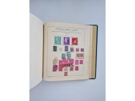 1850/1960(ca.), interessante ungebrauchte/postfrische und gestempelte Partie mit einigen Briefen, dabei Schaubek-Album ab Alt
