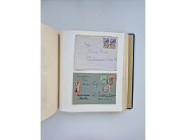 1850/1960(ca.), interessante ungebrauchte/postfrische und gestempelte Partie mit einigen Briefen, dabei Schaubek-Album ab Alt