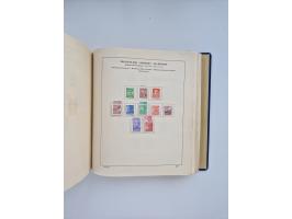 1850/1960(ca.), interessante ungebrauchte/postfrische und gestempelte Partie mit einigen Briefen, dabei Schaubek-Album ab Alt