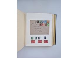 1850/1960(ca.), interessante ungebrauchte/postfrische und gestempelte Partie mit einigen Briefen, dabei Schaubek-Album ab Alt