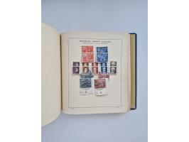 1850/1960(ca.), interessante ungebrauchte/postfrische und gestempelte Partie mit einigen Briefen, dabei Schaubek-Album ab Alt