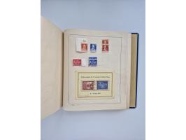 1850/1960(ca.), interessante ungebrauchte/postfrische und gestempelte Partie mit einigen Briefen, dabei Schaubek-Album ab Alt