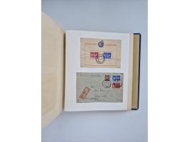 1850/1960(ca.), interessante ungebrauchte/postfrische und gestempelte Partie mit einigen Briefen, dabei Schaubek-Album ab Alt