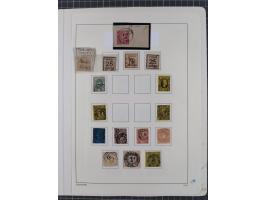 1851/1930, meist gestempelte Partie mit einzelnen Marken ab Baden bis Württemberg und kleine Sammlung D. Reich ab Brustschild