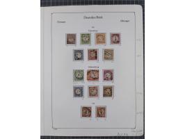 1851/1930, meist gestempelte Partie mit einzelnen Marken ab Baden bis Württemberg und kleine Sammlung D. Reich ab Brustschild