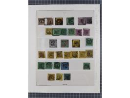 1851/68, meist gestempelte Sammlung inkl. Landpost mit besseren Marken, Farben und einigen Doubletten. Dabei u.a. Mi.-Nr. 1a 