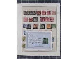 1851/68, meist gestempelte Sammlung inkl. Landpost mit besseren Marken, Farben und einigen Doubletten. Dabei u.a. Mi.-Nr. 1a 