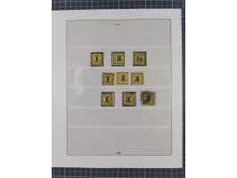 1851/68, meist gestempelte Sammlung inkl. Landpost mit besseren Marken, Farben und einigen Doubletten. Dabei u.a. Mi.-Nr. 1a 