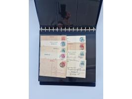 1900/22, Germania, interessante Partie von Sammlungen und Dubletten, dabei kleine Aussstellungssammlung mit besseren Zusammen