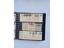 1900/22, Germania, interessante Partie von Sammlungen und Dubletten, dabei kleine Aussstellungssammlung mit besseren Zusammen