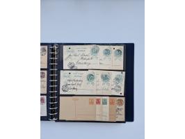 1900/22, Germania, interessante Partie von Sammlungen und Dubletten, dabei kleine Aussstellungssammlung mit besseren Zusammen