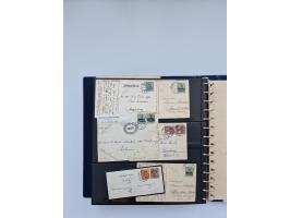 1900/22, Germania, interessante Partie von Sammlungen und Dubletten, dabei kleine Aussstellungssammlung mit besseren Zusammen