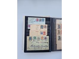 1900/22, Germania, interessante Partie von Sammlungen und Dubletten, dabei kleine Aussstellungssammlung mit besseren Zusammen