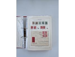 1900/22, Germania, interessante Partie von Sammlungen und Dubletten, dabei kleine Aussstellungssammlung mit besseren Zusammen