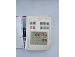 1900/22, Germania, interessante Partie von Sammlungen und Dubletten, dabei kleine Aussstellungssammlung mit besseren Zusammen