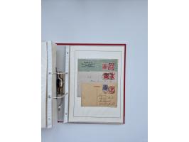 1900/22, Germania, interessante Partie von Sammlungen und Dubletten, dabei kleine Aussstellungssammlung mit besseren Zusammen