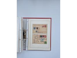 1900/22, Germania, interessante Partie von Sammlungen und Dubletten, dabei kleine Aussstellungssammlung mit besseren Zusammen