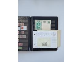 1900/22, Germania, interessante Partie von Sammlungen und Dubletten, dabei kleine Aussstellungssammlung mit besseren Zusammen