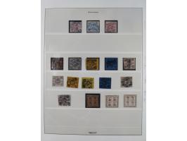 1852/65, ungebrauchte und gestempelte Sammlung mit u.a. ansprechender Mi.-Nr. 2 (sign. Lange BPP) und Mi.-Nr. 13 (unten winzi