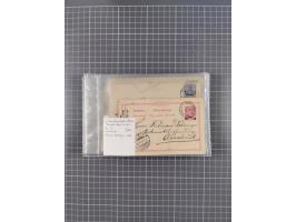 1889/1916 (ca.), rund 120 Briefe, Karten und viele Ganzsachen, dabei einige bessere Stempel, Briefkarte DSW (etwas fehlerhaft