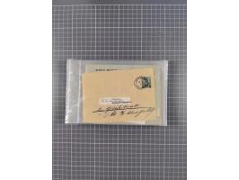 1889/1916 (ca.), rund 120 Briefe, Karten und viele Ganzsachen, dabei einige bessere Stempel, Briefkarte DSW (etwas fehlerhaft