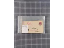 1889/1916 (ca.), rund 120 Briefe, Karten und viele Ganzsachen, dabei einige bessere Stempel, Briefkarte DSW (etwas fehlerhaft