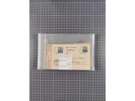 1889/1916 (ca.), rund 120 Briefe, Karten und viele Ganzsachen, dabei einige bessere Stempel, Briefkarte DSW (etwas fehlerhaft