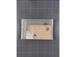 1889/1916 (ca.), rund 120 Briefe, Karten und viele Ganzsachen, dabei einige bessere Stempel, Briefkarte DSW (etwas fehlerhaft