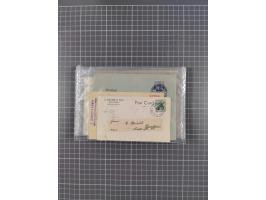 1889/1916 (ca.), rund 120 Briefe, Karten und viele Ganzsachen, dabei einige bessere Stempel, Briefkarte DSW (etwas fehlerhaft