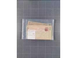 1889/1916 (ca.), rund 120 Briefe, Karten und viele Ganzsachen, dabei einige bessere Stempel, Briefkarte DSW (etwas fehlerhaft