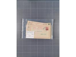 1889/1916 (ca.), rund 120 Briefe, Karten und viele Ganzsachen, dabei einige bessere Stempel, Briefkarte DSW (etwas fehlerhaft