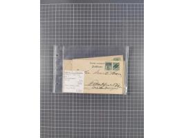 1889/1916 (ca.), rund 120 Briefe, Karten und viele Ganzsachen, dabei einige bessere Stempel, Briefkarte DSW (etwas fehlerhaft