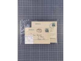 1889/1916 (ca.), rund 120 Briefe, Karten und viele Ganzsachen, dabei einige bessere Stempel, Briefkarte DSW (etwas fehlerhaft