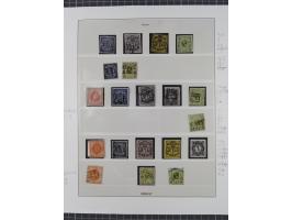 1855/67, ungebrauchte und gestempelte Sammlung mit 20 Werten. Dabei u.a. Mi.-Nr. 4a postfrisch (sign. W. Engel) und gestempel