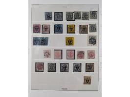 1850/64, ungebrauchte und gestempelte Sammlung ab Mi.-Nr. 1 mit Farben und Doubletten, Erhaltung zum Teil fehlerhaft