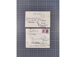 1899/1909, small group of used, together with two covers and one card from Hankow and Shanghai, mixed condition