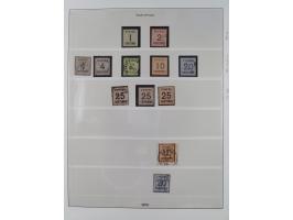 1868/71, ungebrauchte und gestempelte Sammlung inkl. Dienstmarken und Elsass-Lothringen. Dabei Mi.-Nr. 23 ungebraucht und Els