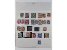 1850/67, gestempelte Sammlung mit Farben und Dobuletten. Dabei oft klare Nummernstempel und Mi.-Nr. 23 auf Briefstück (sign. 