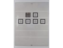 1850/67, gestempelte Sammlung mit Farben und Dobuletten. Dabei oft klare Nummernstempel und Mi.-Nr. 23 auf Briefstück (sign. 