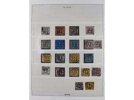 1852/66, ungebrauchte und gestempelte Sammlung mit Farben und Doubletten, Erhaltung zum Teil stärker fehlerhaft bzw. üblicher