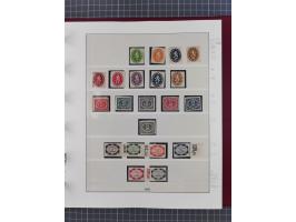 1849/1920, ungebrauchte und gestempelte Sammlung inkl. Dienst- und Portomarken sowie Dubletten. Dabei Mi.-Nr. 1Ia mit 14 mm O