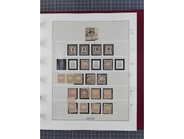 1849/1920, ungebrauchte und gestempelte Sammlung inkl. Dienst- und Portomarken sowie Dubletten. Dabei Mi.-Nr. 1Ia mit 14 mm O