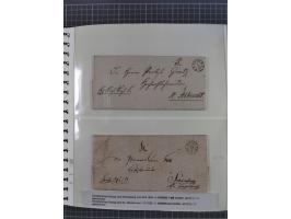 1672/1867, interessante Sammlung “Botenpost und Stempel aus der Preußen-Zeit” mit ca. 120 Briefen und Ganzsachen, dabei u.a. 