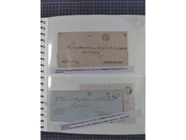 1672/1867, interessante Sammlung “Botenpost und Stempel aus der Preußen-Zeit” mit ca. 120 Briefen und Ganzsachen, dabei u.a. 