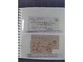 1672/1867, interessante Sammlung “Botenpost und Stempel aus der Preußen-Zeit” mit ca. 120 Briefen und Ganzsachen, dabei u.a. 