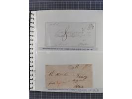 1672/1867, interessante Sammlung “Botenpost und Stempel aus der Preußen-Zeit” mit ca. 120 Briefen und Ganzsachen, dabei u.a. 