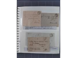 1672/1867, interessante Sammlung “Botenpost und Stempel aus der Preußen-Zeit” mit ca. 120 Briefen und Ganzsachen, dabei u.a. 